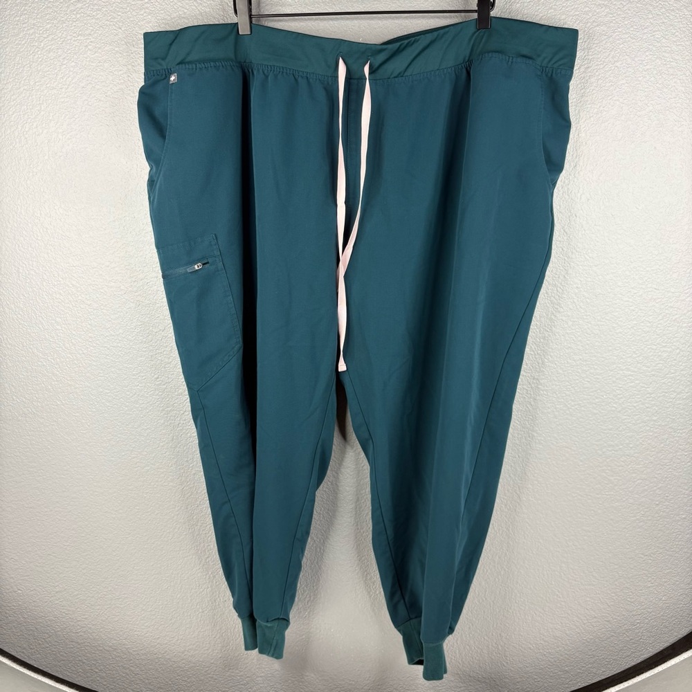 FIGS Zamora Jogger Scrub Pants Caribbean Blue
